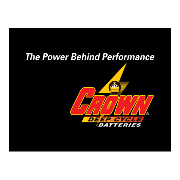 Crown Battery-Deep Cycle Logo PNG Vector