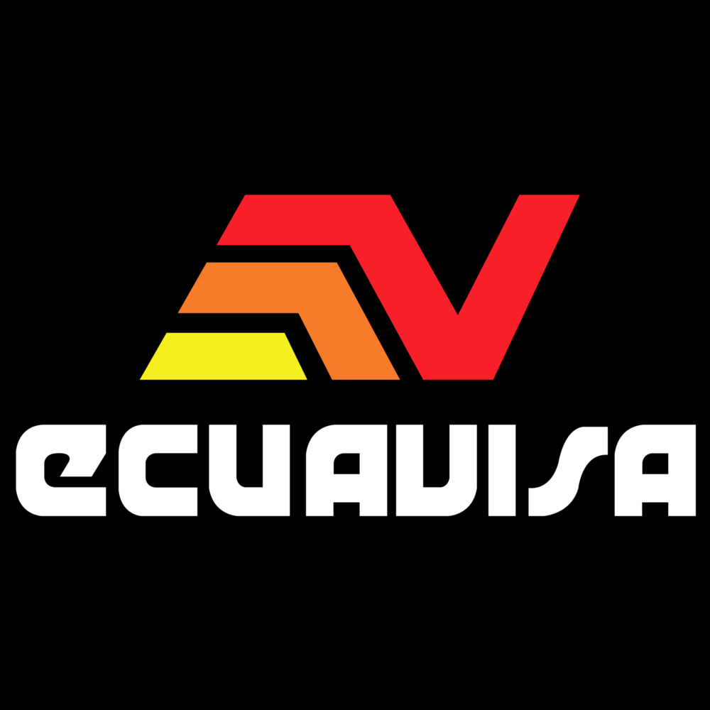 Ecuavisa Antiguo Fondo Negro Logo PNG Vector