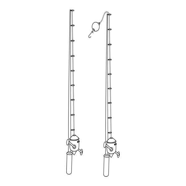 Fishing Rod Logo PNG Vector