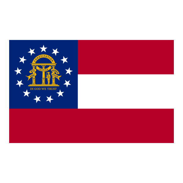 FLAG OF GEORGIA US Logo PNG Vector