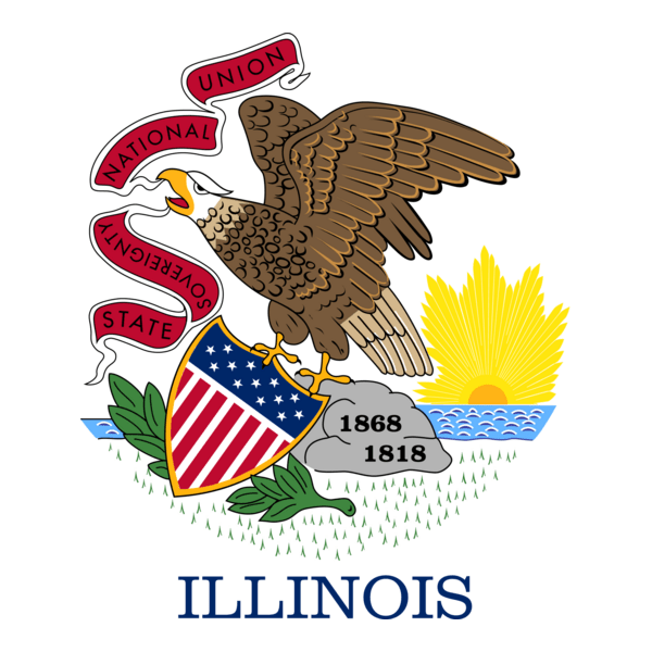 FLAG OF ILLINOIS Logo PNG Vector