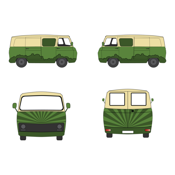 FURGONETA HIPPIE Logo PNG Vector