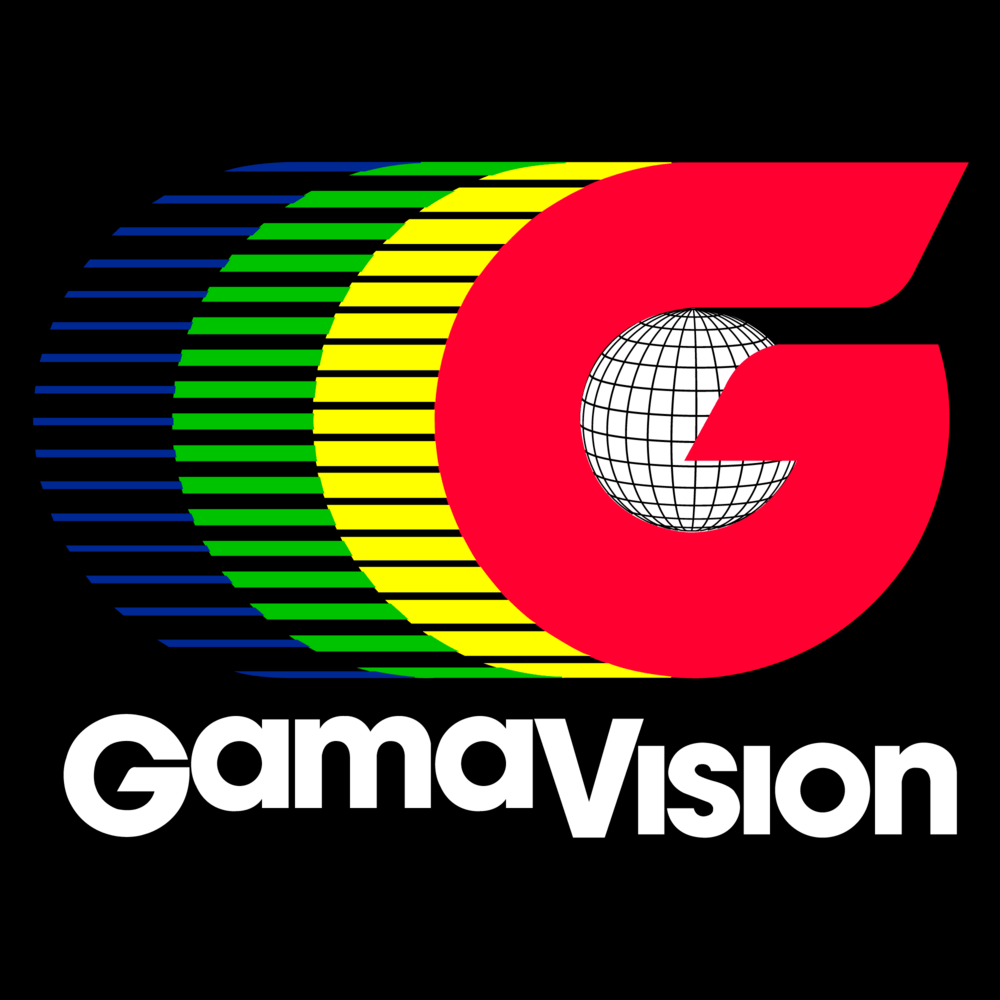 Gamavision Primer Fondo Negro Logo PNG Vector