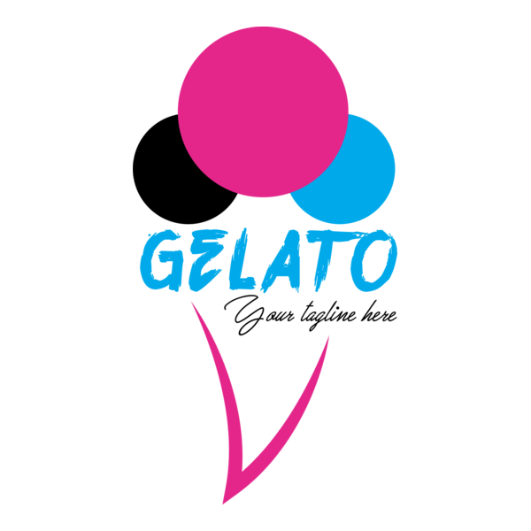 Gelato ice cream Logo PNG Vector