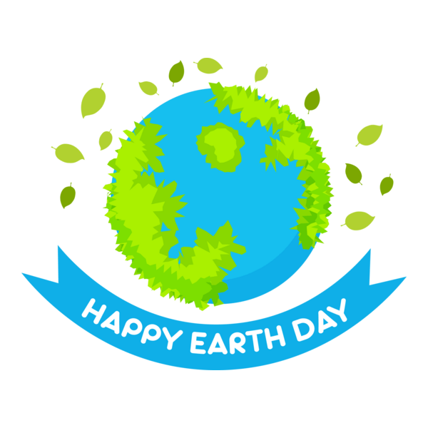 Happy Earth Day Logo PNG Vector