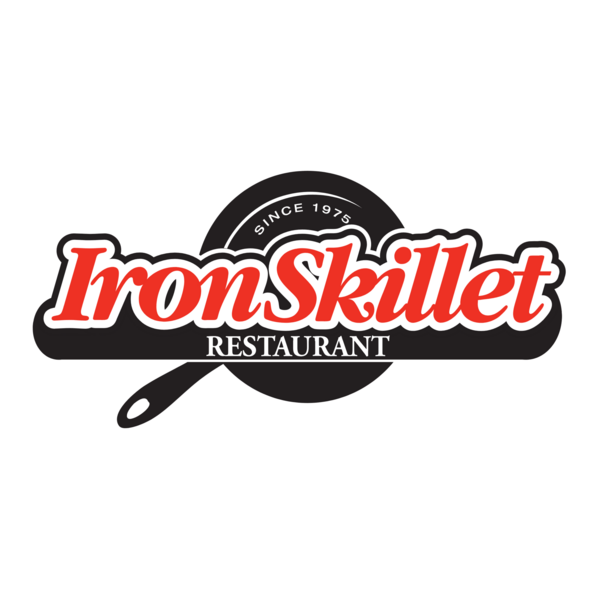 Iron Skillet Restaurant Logo PNG Vector
