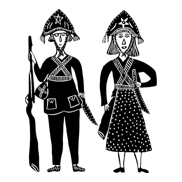 LAMPIÃO E MARIA BONITA Logo PNG Vector