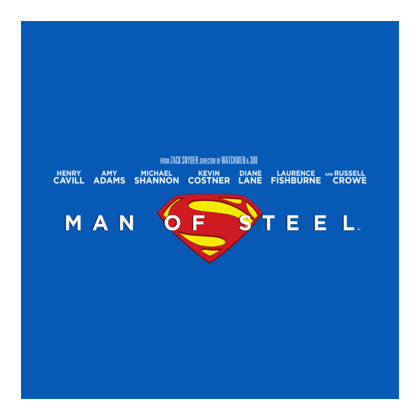 Man of Steel Logo PNG Vector