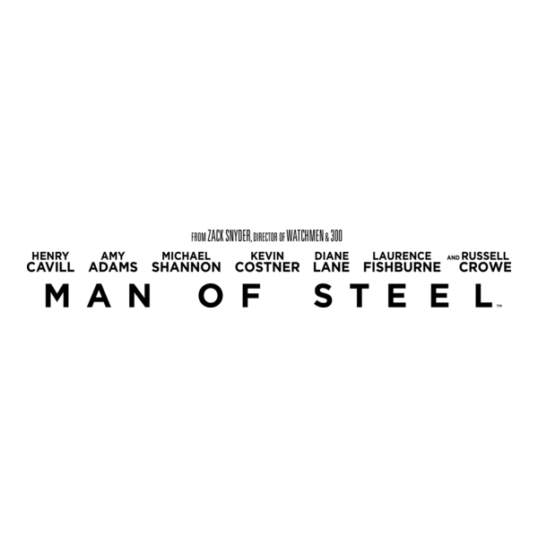 Man of Steel Logo PNG Vector