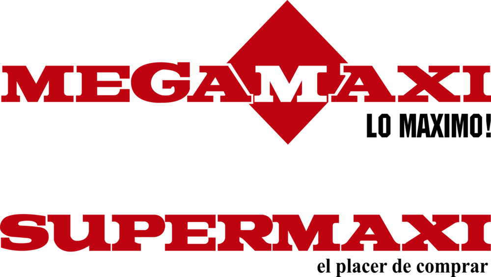 Megamaxi & Supermaxi originales Logo PNG Vector