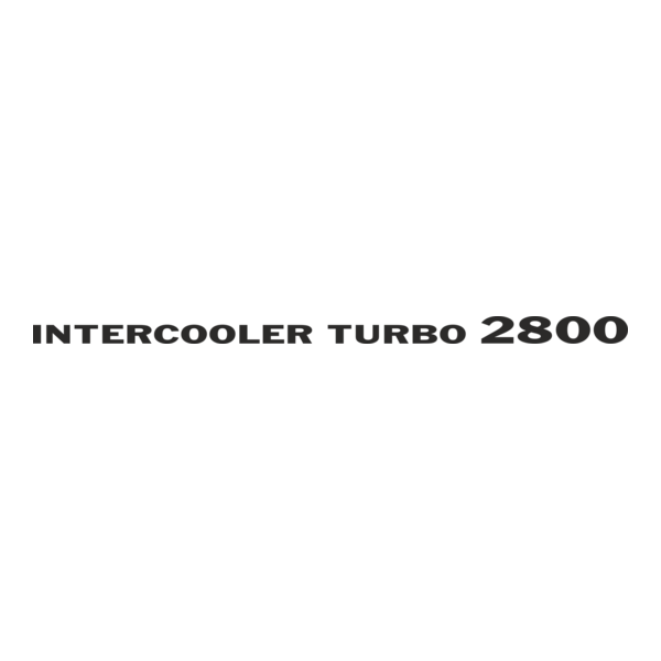 Mitsubishi Intercooler Turbo 2800 Logo PNG Vector