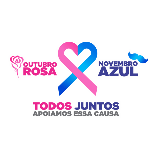 Outubro Rosa / Novembro Azul Logo PNG Vector