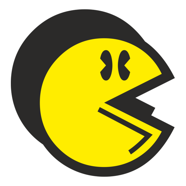Pac-Man Retro Logo PNG Vector