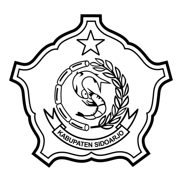 sidoarjo black white Logo PNG Vector