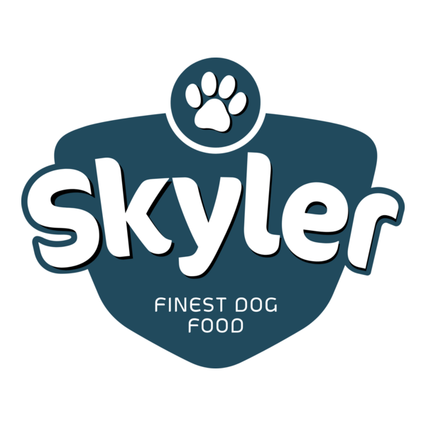 Skyler Finest Dog Food Logo PNG Vector