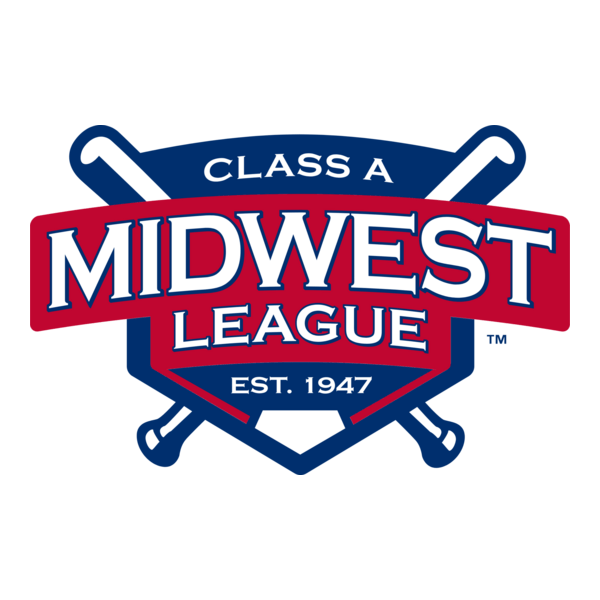 The Midwest League of Professional Baseball Clubs Logo PNG Vector