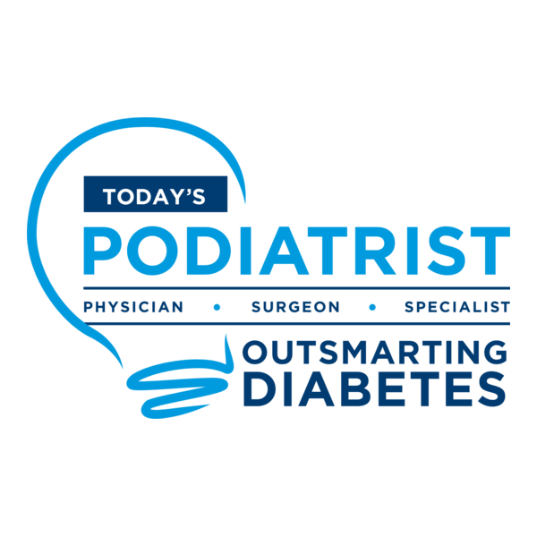TODAY’S PODIATRIST OUTSMARTING DIABETES Logo PNG Vector