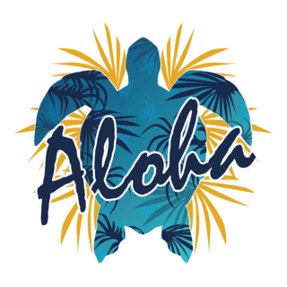 Aloha Beautiful Artwork Logo PNG Vector