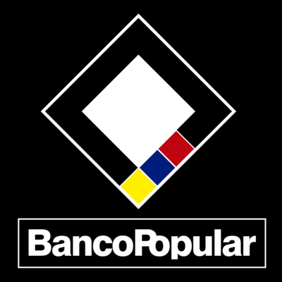 Banco Popular del Ecuador Fondo Negro Logo PNG Vector