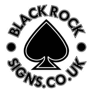 Black Rock Signs Logo PNG Vector