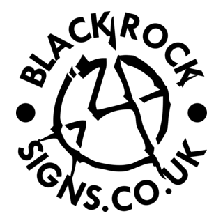 Black Rock Signs Logo PNG Vector