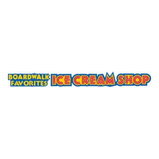 Boardwalk Favorites Ice Cream Shop Logo PNG Vector