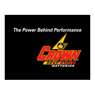Crown Battery-Deep Cycle Logo PNG Vector