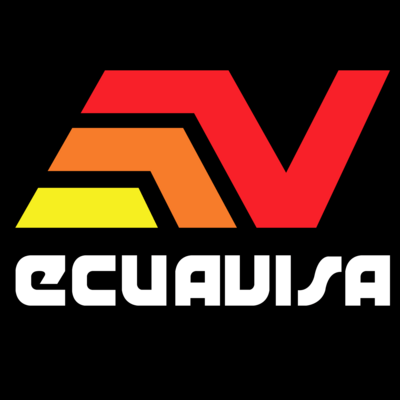 Ecuavisa Antiguo Fondo Negro Logo PNG Vector