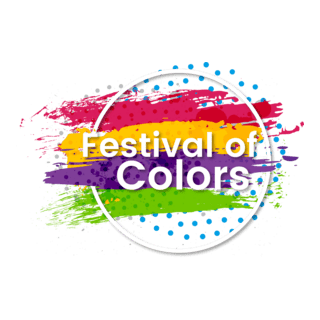 Festival of colors Logo PNG Vector