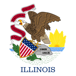 FLAG OF ILLINOIS Logo PNG Vector