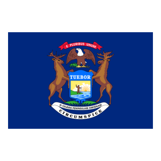 FLAG OF MICHIGAN Logo PNG Vector