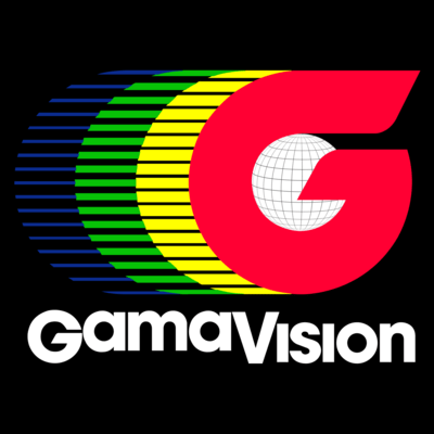 Gamavision Primer Fondo Negro Logo PNG Vector