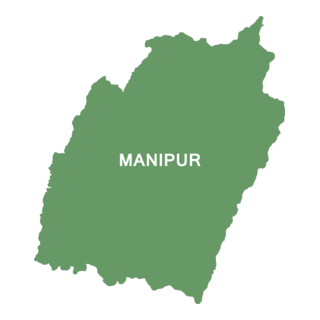 Manipur Map Logo PNG Vector