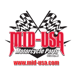 MID-USA Motorcycle Parts Logo PNG Vector
