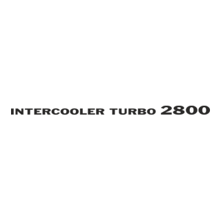 Mitsubishi Intercooler Turbo 2800 Logo PNG Vector