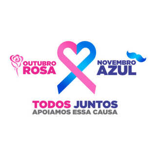 Outubro Rosa / Novembro Azul Logo PNG Vector