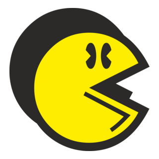 Pac-Man Retro Logo PNG Vector