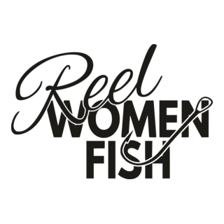 Reel Women Fish Logo PNG Vector