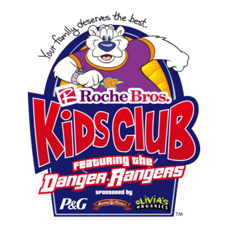Roche Bros Kids Club featuring the Danger Rangers Logo PNG Vector