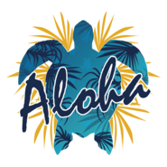 Aloha Beautiful Artwork Logo PNG Vector