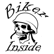 Biker inside Logo PNG Vector