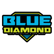 Blue Diamond Detailing Logo PNG Vector