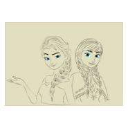 elsa anna Logo PNG Vector