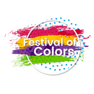 Festival of colors Logo PNG Vector