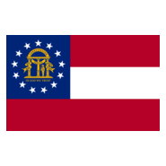 FLAG OF GEORGIA US Logo PNG Vector