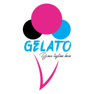 Gelato ice cream Logo PNG Vector
