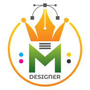 M Designer Logo PNG Vector
