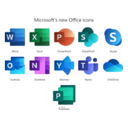 Microsoft Ofiice New Icons Logo PNG Vector