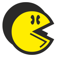 Pac-Man Retro Logo PNG Vector