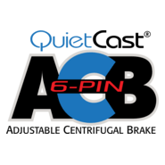 QuietCast 6-Pin Adjustable Centrifugal Brake Logo PNG Vector